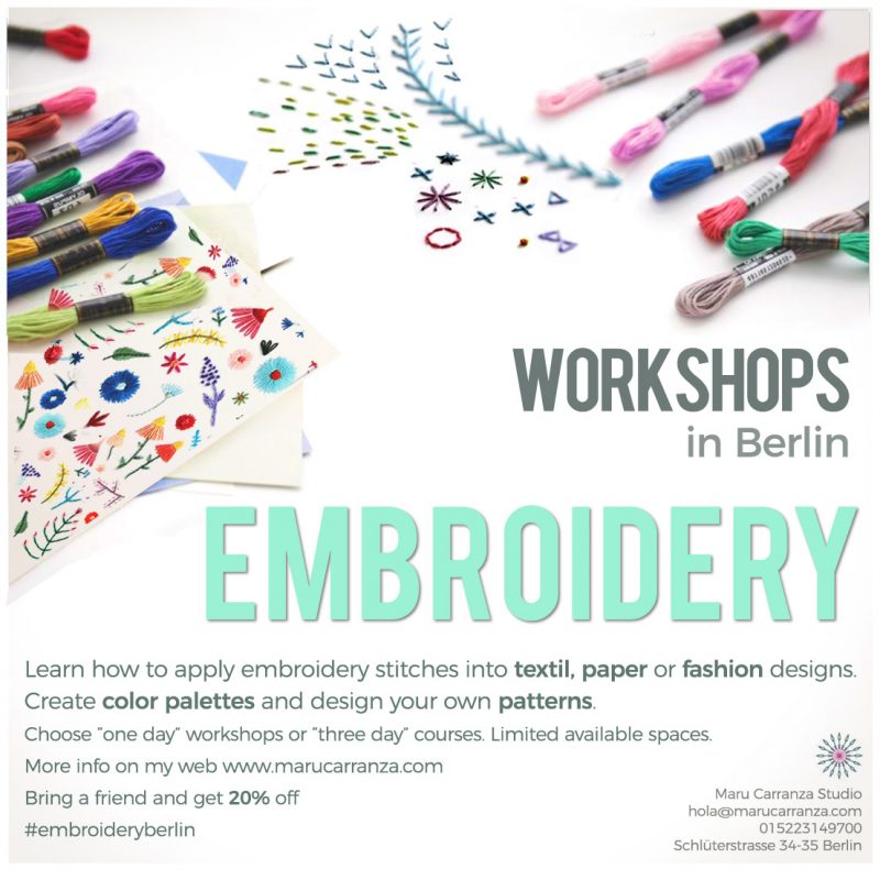 embroidery berlin class workshop handstickerei