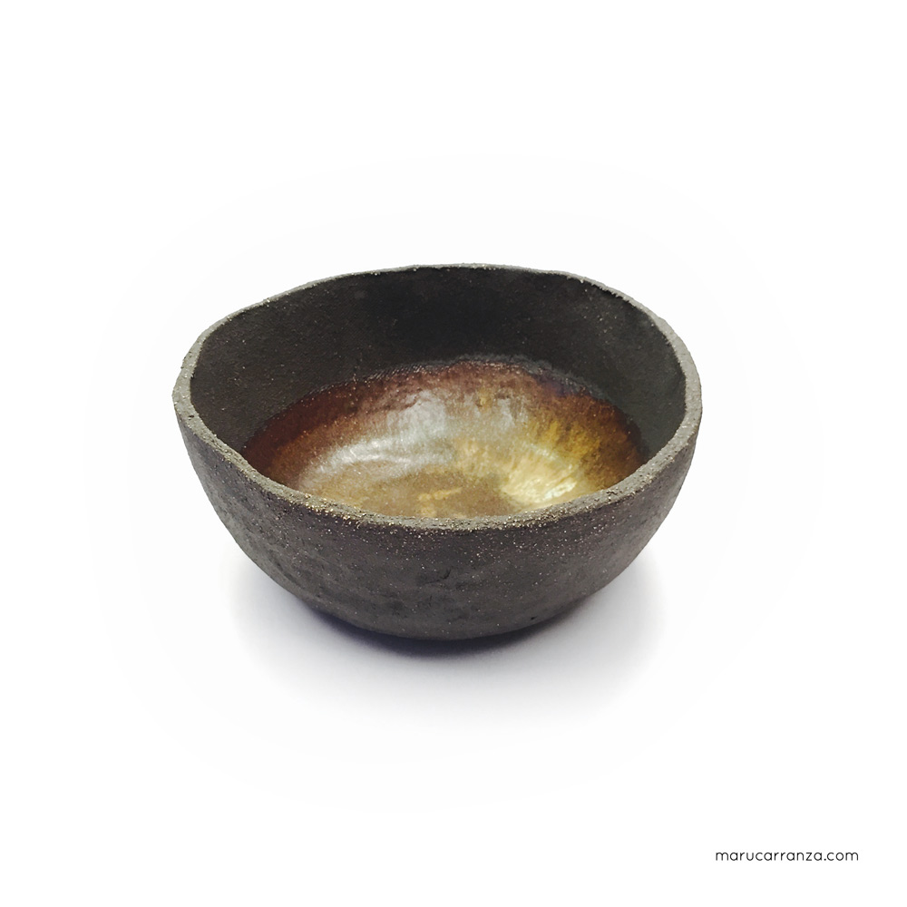 black gold vase