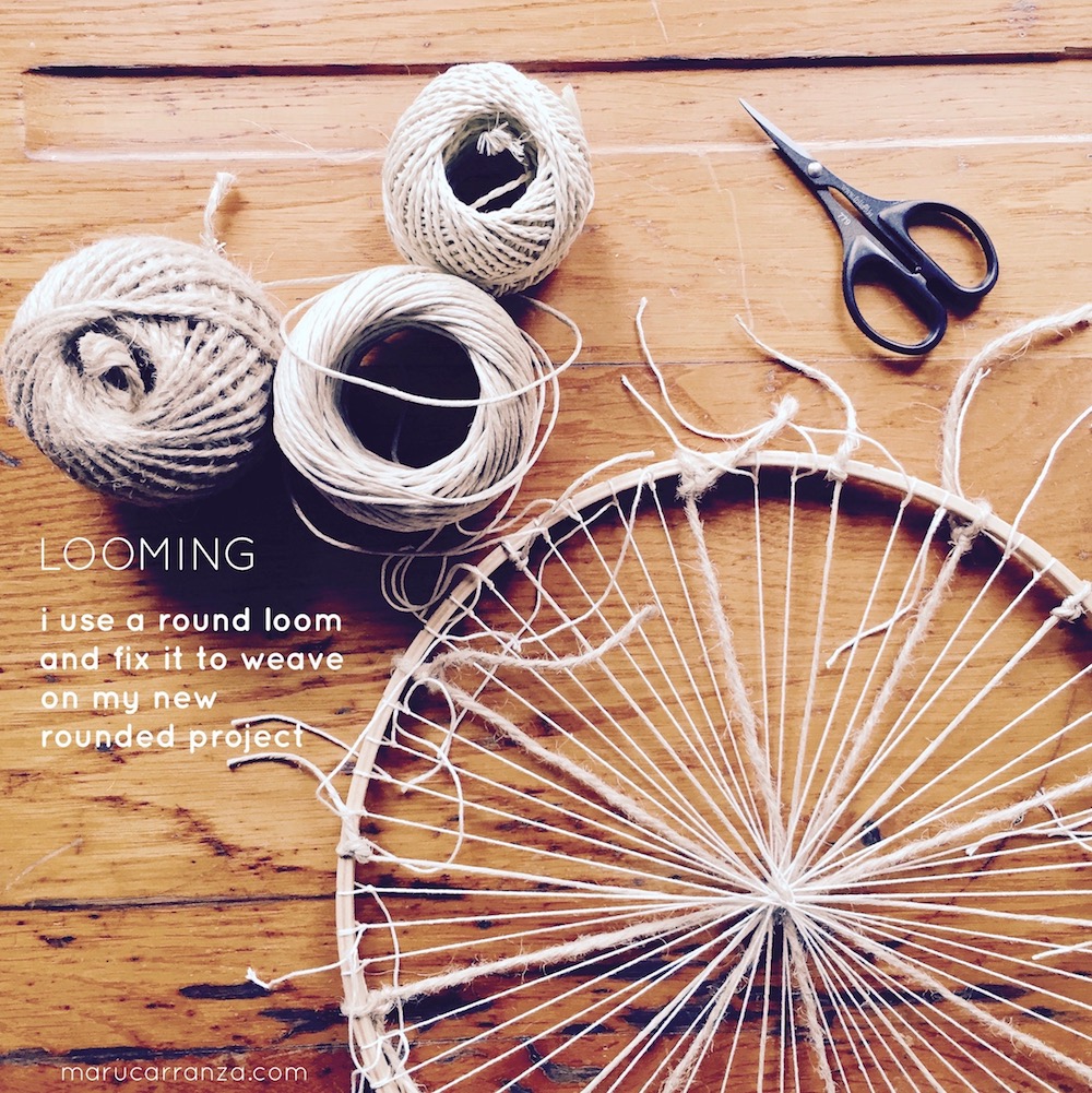 round-loom-how-to-work-round-frame-thread-wool-weave-weaving-weben-tapestry-circle-berlin-telaviv-madrid