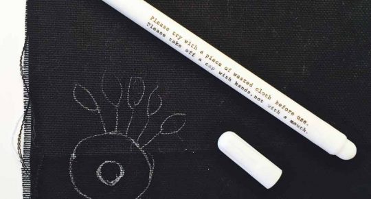 transfer-onto-black-canvas-cotton-embroidery-pen-water-dissolve-marucarranza- תל אביב רקמה -